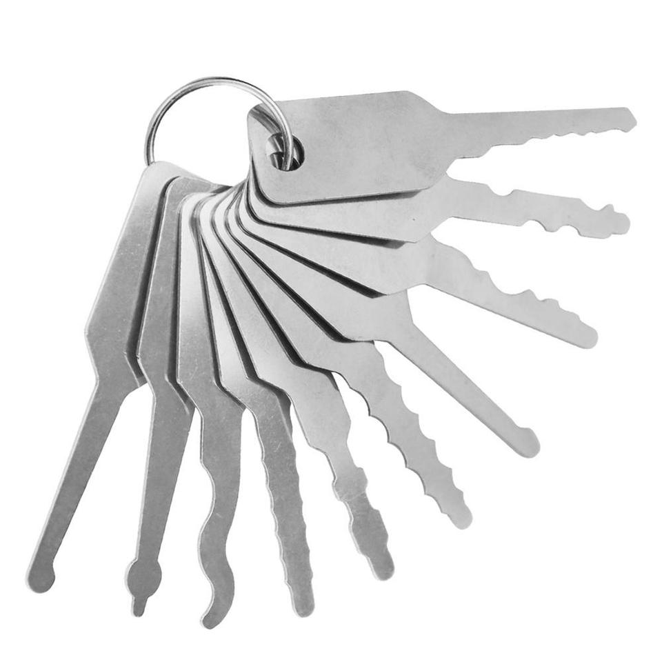 Reliability Key Chain 10pcs Universal 10 In 1 Metal Key Chain Stable Wear-resistant High ...